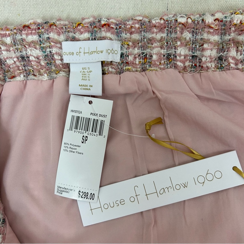NWT HOUSE OF HARLOW 1960
Pixie Dust Tweed 2-Piece Set - Picture 12 of 12
